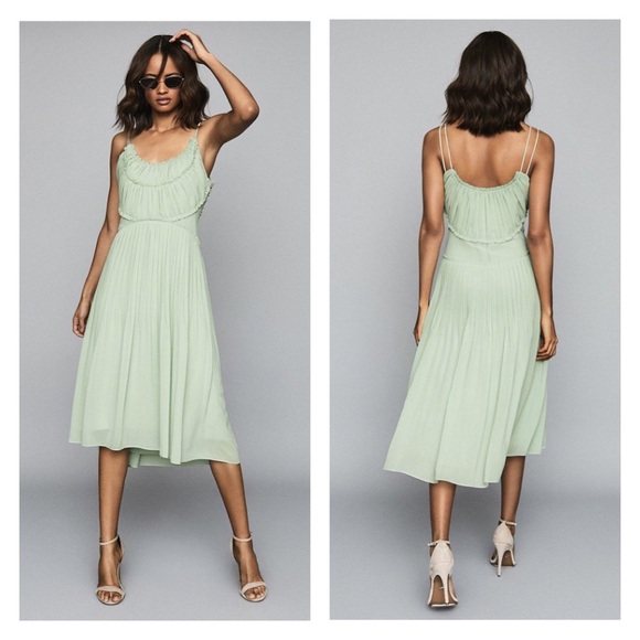 Reiss Dresses & Skirts - New! REISS Thora Pleated Chiffon Midi Dress